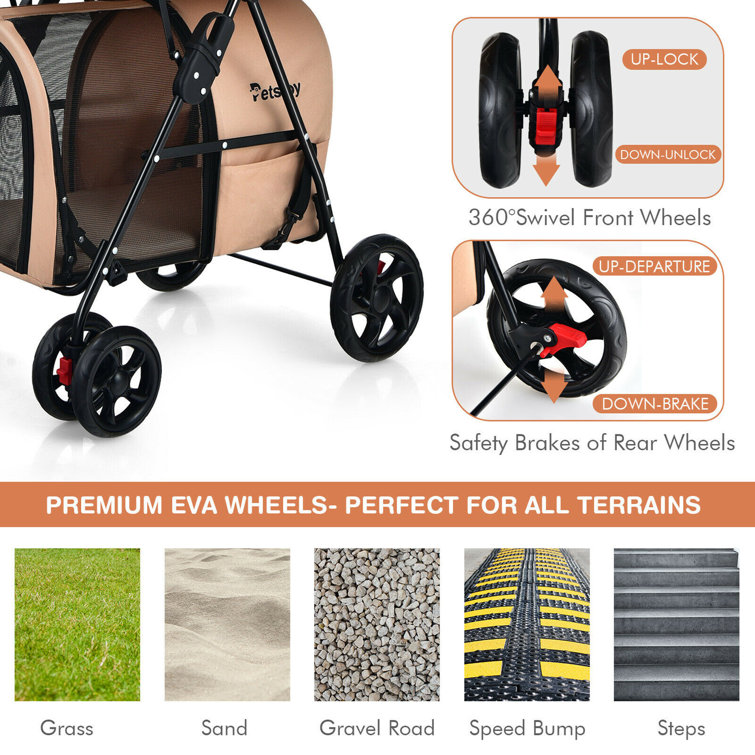 Detachable hotsell pet stroller